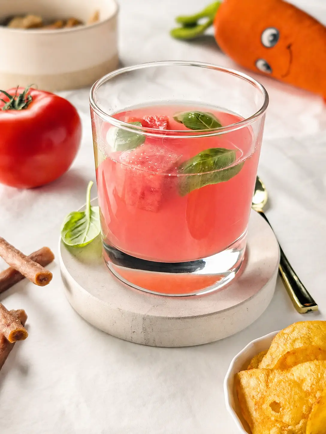 Présentation du cocktail pour chien, le gas-patte-cho